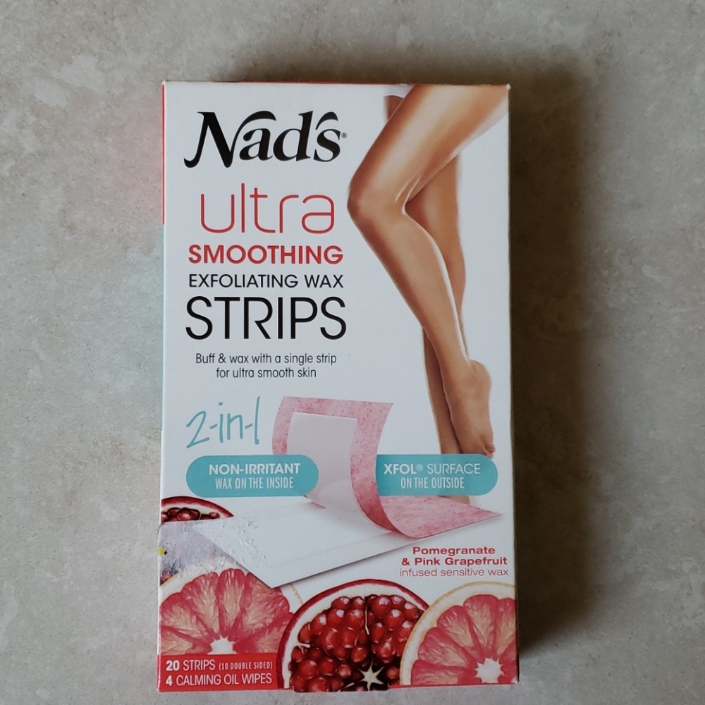 New Nad's Ultra Smoothing Exfoliating Wax Strips